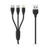 Dobíjecí kabel 3v1 REMAX SUDA (Černý)