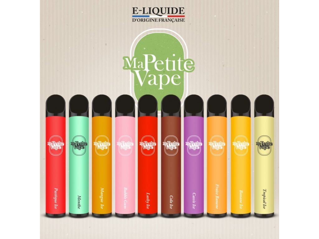 Jednorázová e-cigareta MA PETITE VAPE 20 mg, 550 mAh, 2 ml, 600 potahů |  PRIMADYM.CZ