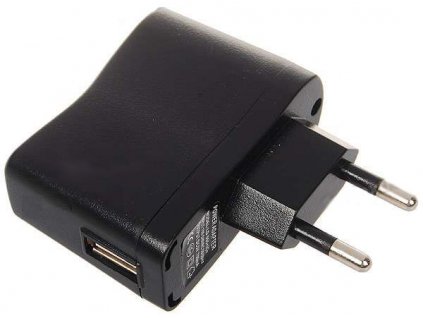 Nabíječka USB AC ADAPTÉR 220 V Černý
