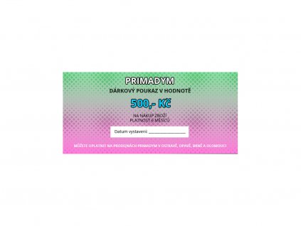 poukaz 500 eshop