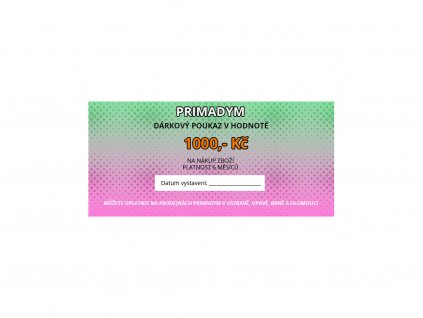 poukaz 1000 eshop