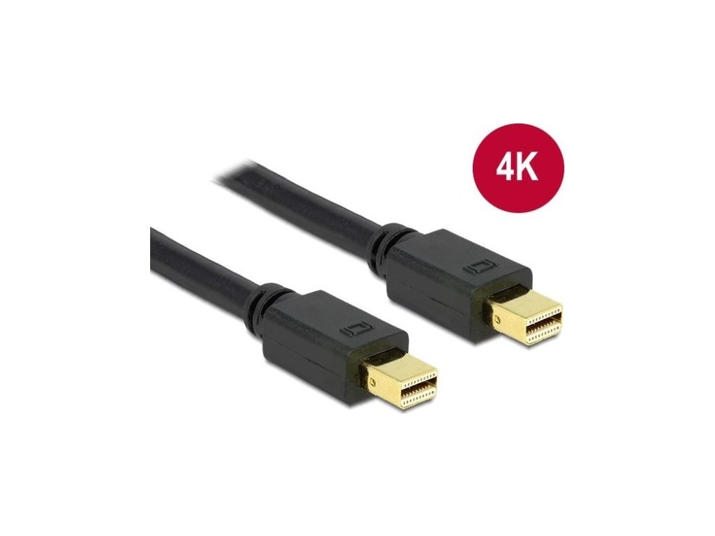 Kabel DeLock Mini DisplayPort, 1m - černý