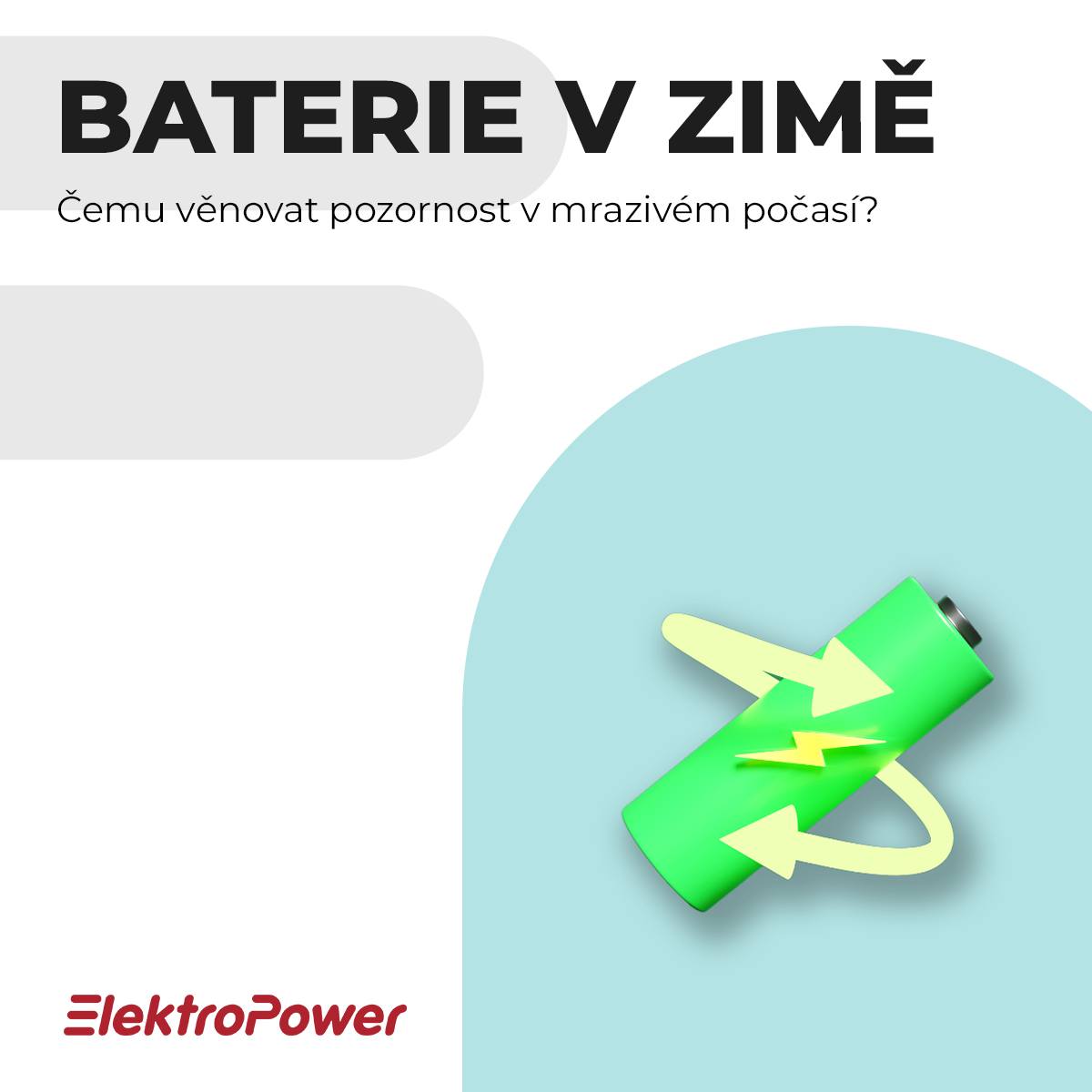 Dobíjení elektrostroje v zimě