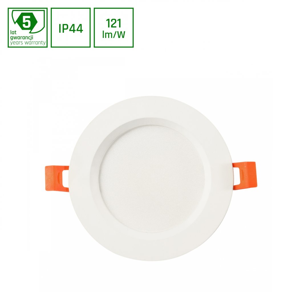 Zápustné svítidlo DURE 3 MAX 28W WW 230V 110° IP44 IK06 FI230x30 BÍLÉ KULATÉ ZÁRUKA 5 LET