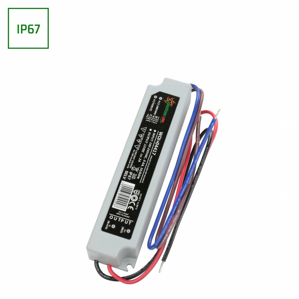 NAPÁJECÍ ZDROJ PRO LED 12V 2A 24W IP67 WOJ-20-12 SPECTRUM