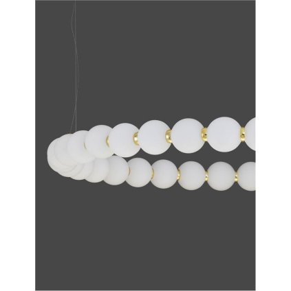Závěsné svítidlo PERLA zlatý kov a opálové sklo LED 72W 230V 3000K IP20 stmívatelné - NOVA LUCE