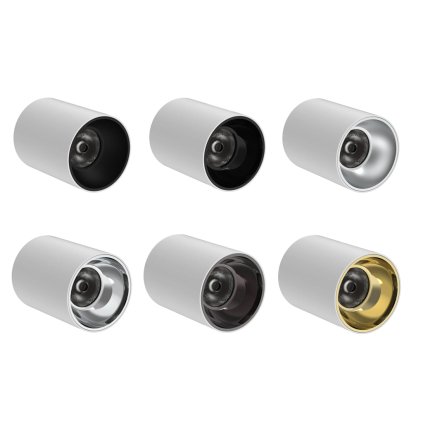 Kryt bodovky 24V Dual White D73 Barva: Tmavý chrom