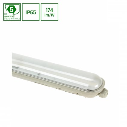 LIMEA GIGANT HERMETICKÝ 1200mm 38W NW 230V 120DEG IP65 IK10 1190x72x70mm ŠEDÝ SENZOR