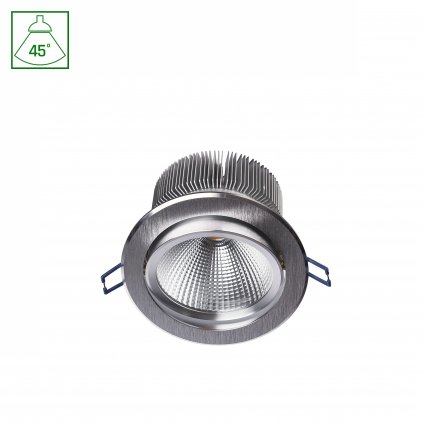 LED COB závitové svítidlo LUVIA 230V 20W 60° 139mm CW stříbrné