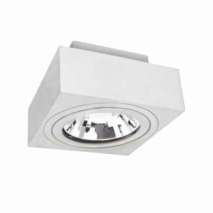 MIRORA AR111 PŘIDANÉ GU10 250V IP20 145X145X85MM BÍLÉ ČTVERCOVÉ NASTAVITELNÉ BODOVÉ SVÍTIDLO
