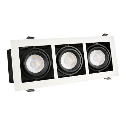 MODERNÍ MINI GU10 X3 BÍLÝ RÁM