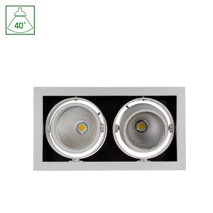 MODERNÍ 2X1LED COB CITIZEN 40DEG 700MA 2X27W IP20 WW ZApuštěné svítidlo