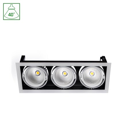 MODERNÍ 3X1LED COB CITIZEN 40° 230V 3X27W IP20 WW ZApuštěné svítidlo