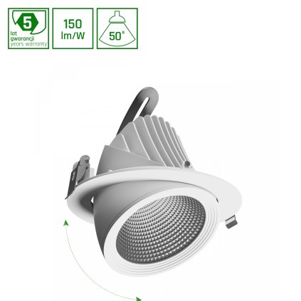 SAL SILENA 2 840 10W 230V 50° BÍLÁ S NOUZOVÝM MODULEM