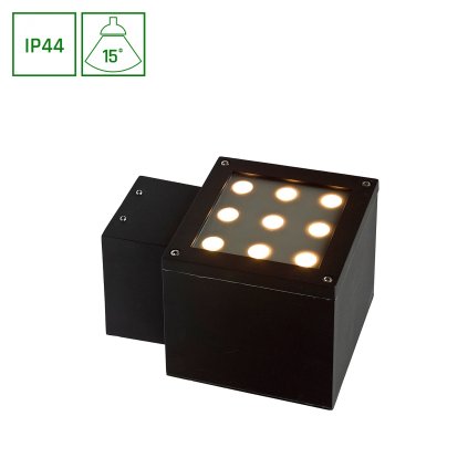TORRE 2X6LED CREE 15DEG 230V 9W IP44 WW NÁSTĚNNÉ