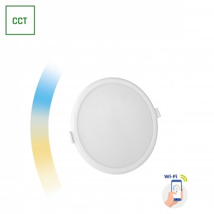 ALGINE 12W CCT+DIM WI-FI SPECTRUM CHYTRÉ KULATÉ, ZAPUŠTĚNÉ
