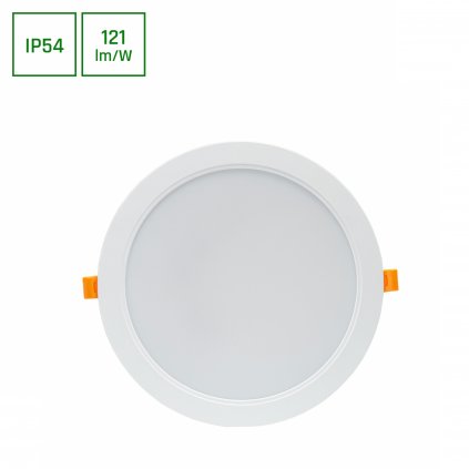 DURE 3 ZApuštěné svítidlo 24W NW 230V 110° IP54 IK06 220X34 BÍLÉ KULATÉ INTEGROVANÝ POHON