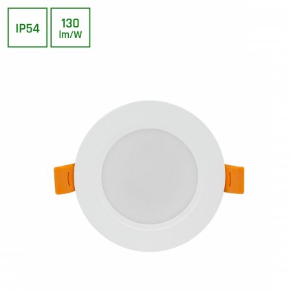 DURE 3 ZApuštěné svítidlo 5W NW 230V 110° IP54 IK06 95X31 BÍLÉ KULATÉ INTEGROVANÝ PŘEDŘADIČ