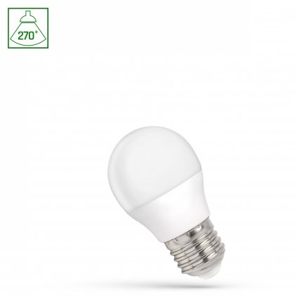 LED koule G45 E-27 230V 1W WW SPECTRUM