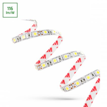 LED PÁSEK 30W 5050 60LED CW ECO 1M (ROLE 5M) - BEZ SILIKONU SPECTRUM