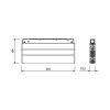 37696 1 listove svitidlo 24v dual white l224 12w 2
