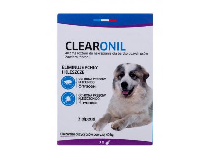FRANCODEX Clearonil Large breed - kapky proti parazitům pro psy - 3 x 402 mg