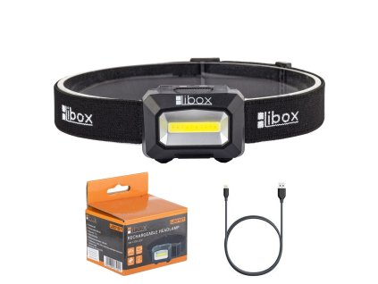 Libox LB0107 svítilna Černá Čelovka LED