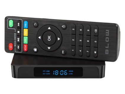 BLOW 77-303# Smart TV krabička Černá 4K Ultra HD 16 GB Wi-Fi Připojení na síť Ethernet
