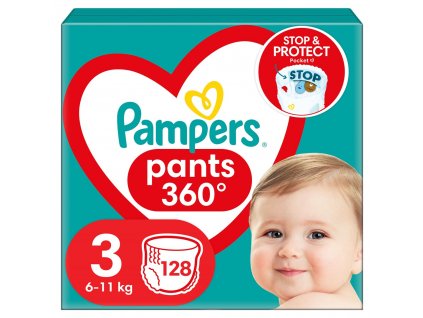 Pampers Pants Chlapec/děvče 3 128 kusů