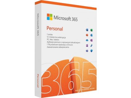 Microsoft 365 Personal 1 x licence Předplatné Polské 1 rok(y)