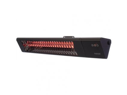 SUNRED Heater PRO25W-SMART, Triangle Dark Smart Wall Infrared 2500 W Black IP55
