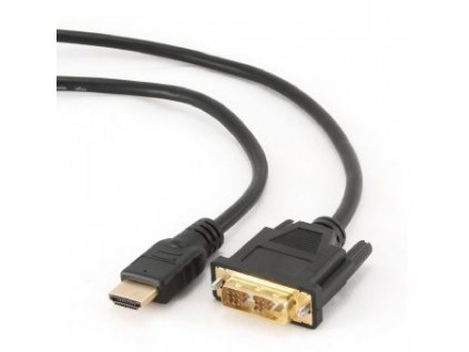 Gembird 3m, HDMI/DVI, M/M DVI-D Černá