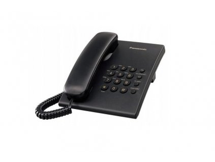 Analogový telefon Panasonic KX-TS500PDB černý