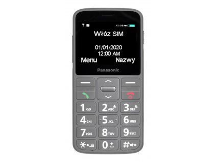 MOBILNÍ TELEFON PANASONIC KX-TU160EXG ŠEDÝ