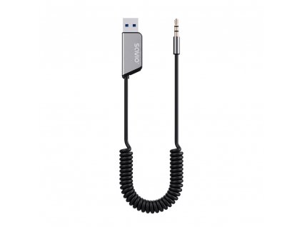 Savio TR-16 Transmitter AUX adaptér s funkcí hands-free, Bluetooth 5.3, Google Assistant/Siri