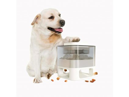 DOGGY VILLAGE Pet Auto-Buffet MT7130W white - mechanický dávkovač na suché krmivo