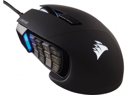 Corsair Scimitar RGB Elite myš Pro praváky USB Typ-A Optický 18000 DPI