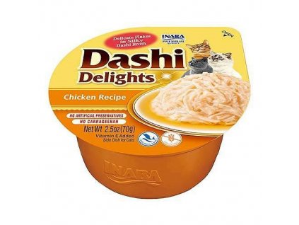 INABA Dashi Delights Chicken in broth - pamlsek pro kočky - 70g
