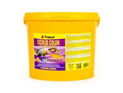 TROPICAL Cichlid Color XXL - krmivo pro akvarijní ryby - 5 l/1 kg