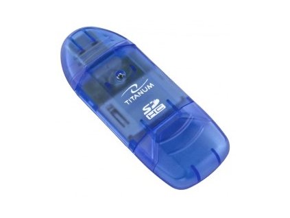 TITANUM TA101B čtečka karet Modrá USB 2.0