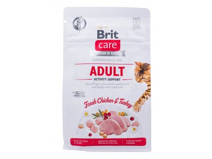 BRIT Care Grain Free Activity Support Adult - suché krmivo pro kočky - 400 g