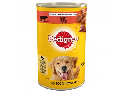 Pedigree 5900951015854 konzervované krmivo pro psy Hovězí Adult 1,2 kg