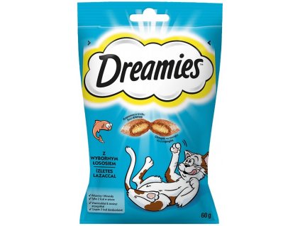 Dreamies 4008429037962 pamlsek pro psy/kočky Kočka Pamlsky Losos 60 g