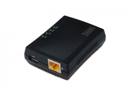 Digitus DN-13020 tiskový server Ethernet LAN Černá