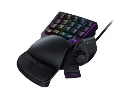 Razer Tartarus Pro Gaming Keypad, Wired, Black Razer Tartarus Pro Gaming Keypad Razer Analog Optical Switches, Dual-Function Keys, Adjustable actuation, 32 programmable keys, Unlimited macro length and 8 quick-toggle profiles RGB LED light Wired…