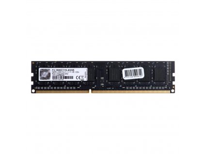 Paměťový modul G.Skill 4GB DDR3-1600 1600 Mhz