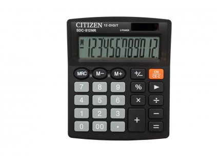 Citizen SDC-812NR kalkulačka Desktop Jednoduchá kalkulačka Černá