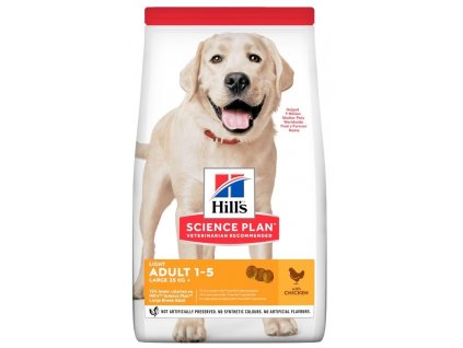 HILL'S Science Plan Canine Adult Light Large Breed Chicken - suché krmivo pro psy - 14 kg