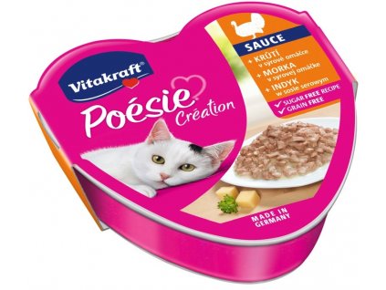 VITAKRAFT POESIE CREATION SOS krůta/sýr - vlhké krmivo pro kočky - 85 g