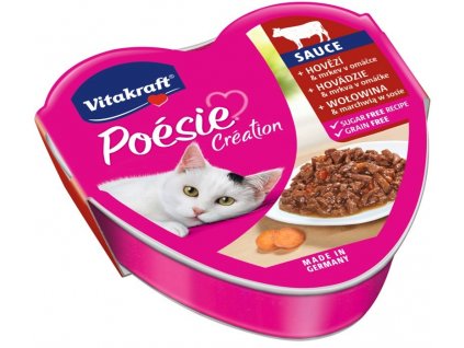 VITAKRAFT POESIE CREATION SOS hovězí/mrkev - vlhké krmivo pro kočky - 85 g